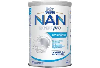 NAN EXPERTPRO Bezlaktozowy opakowanie puszki mleka początkowego NAN EXPERTPRO Bezlaktozowy